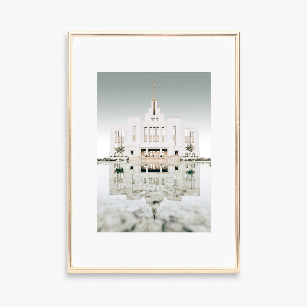 Saratoga Springs Utah Temple Reflection - Jesus is the Christ Prints