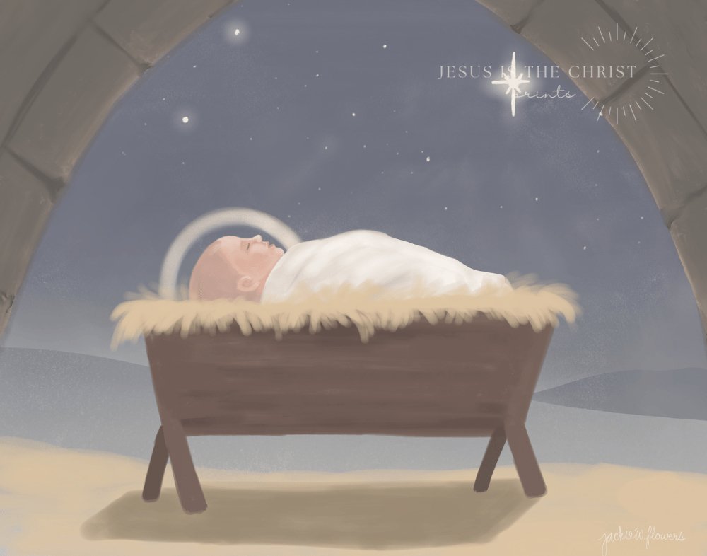 Silent Night - Jesus is the Christ Prints