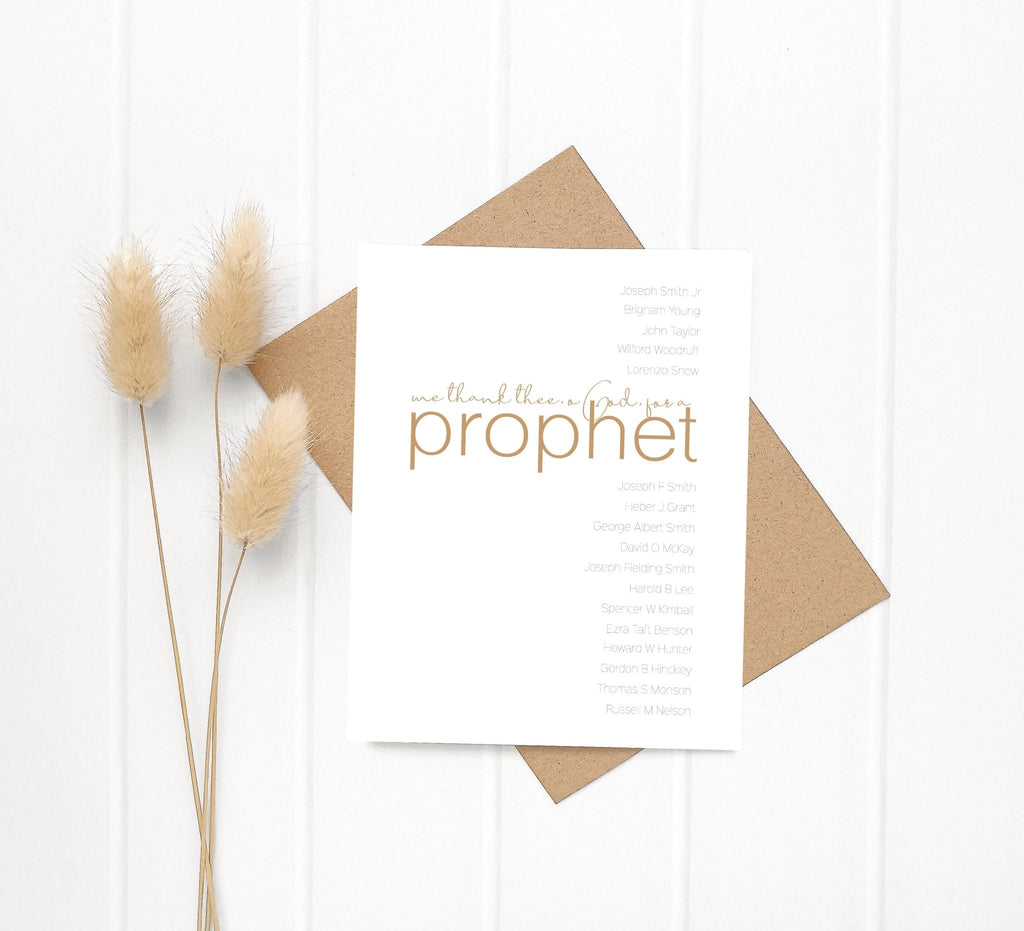 Thank Thee for a Prophet | LDS Artwork | Jesus is the Christ Prints