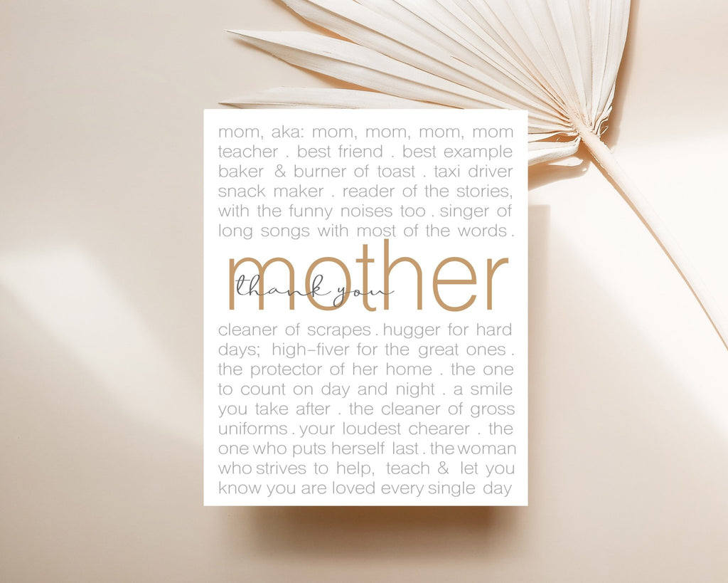 Thank You Mother - Jesus is the Christ Prints