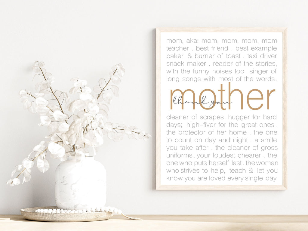 Thank You Mother - Jesus is the Christ Prints