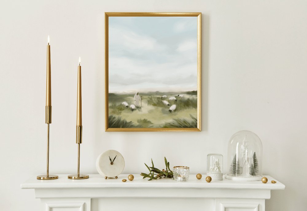 The Pasture He Provides - Jesus is the Christ Prints