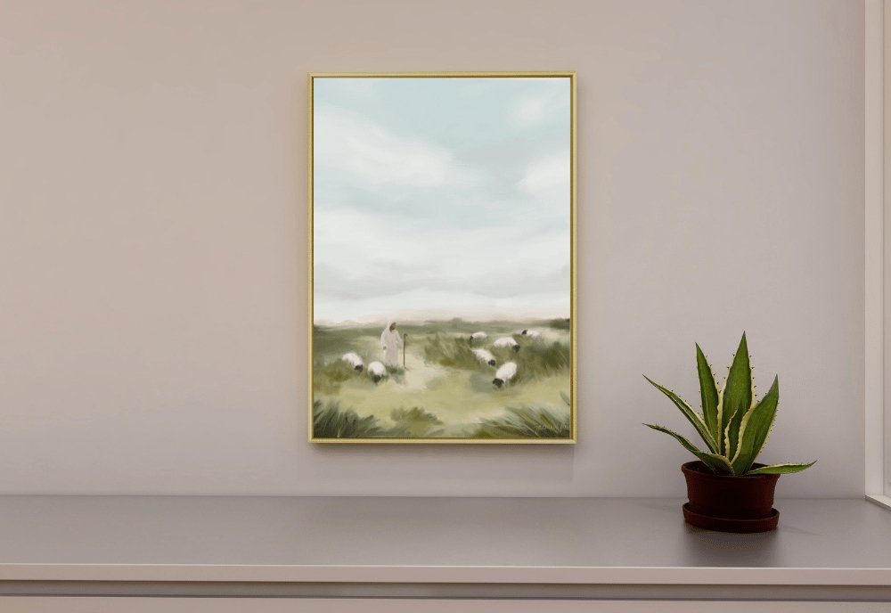 The Pasture He Provides - Jesus is the Christ Prints
