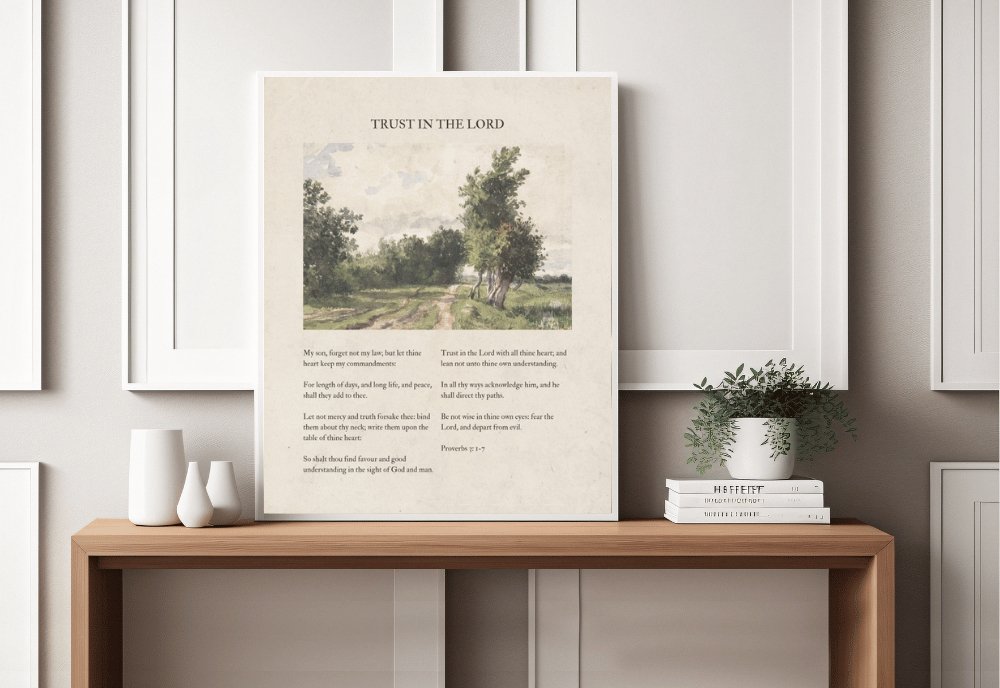 Trust in the Lord - Jesus is the Christ Prints