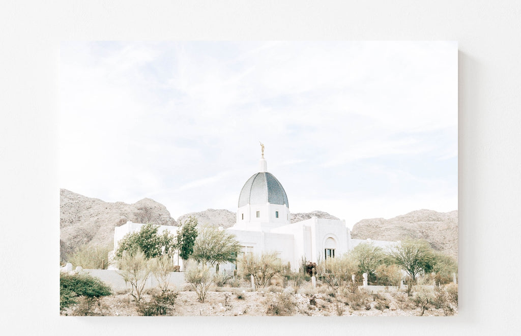 Tucson Arizona Temple Blue Skies - Jesus is the Christ Prints