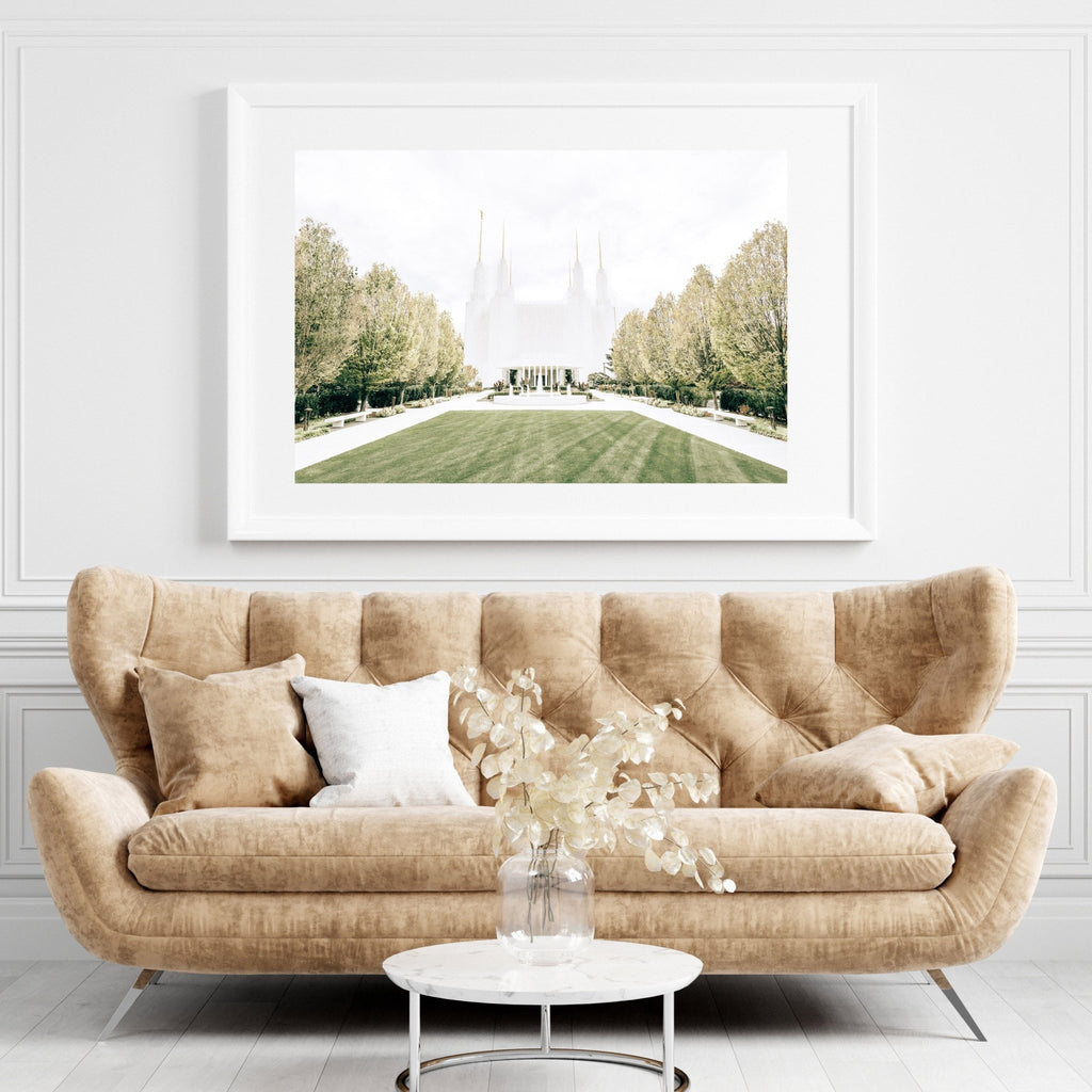 Washington DC Temple White - Jesus is the Christ Prints